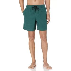Goodthreads Men's 7" Swim Trunks, Forest Green Size 2XL NEW